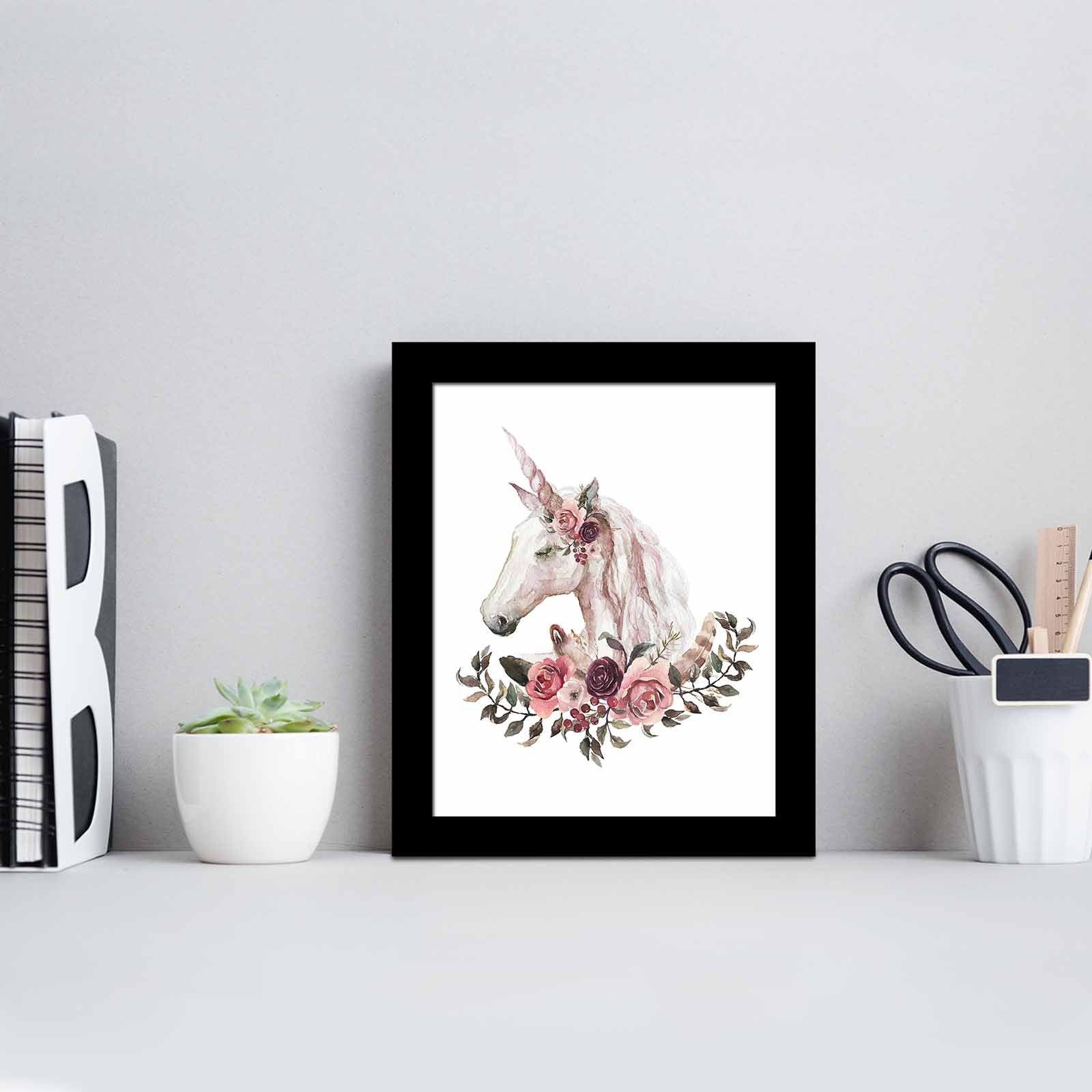 Quadro Decorativo MDF Emoldurado SCT-111 Multicolor 23,5x28,5cm - Arte Moderna para Decoração de Interiores