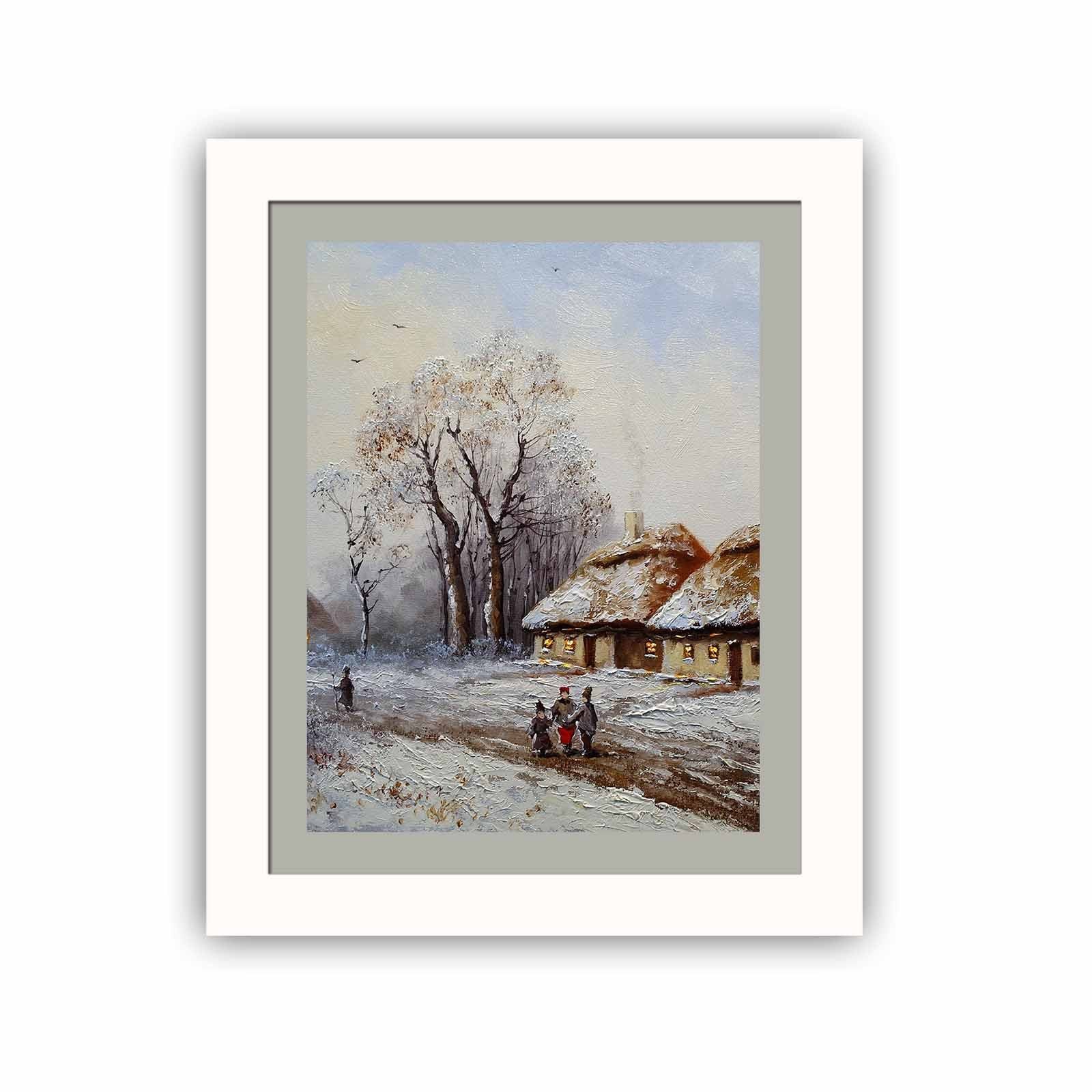 Quadro Decorativo MDF Emoldurado Multicolor BCT-001 - Arte Moderna para Decoração de Interiores 23,5x28,5cm