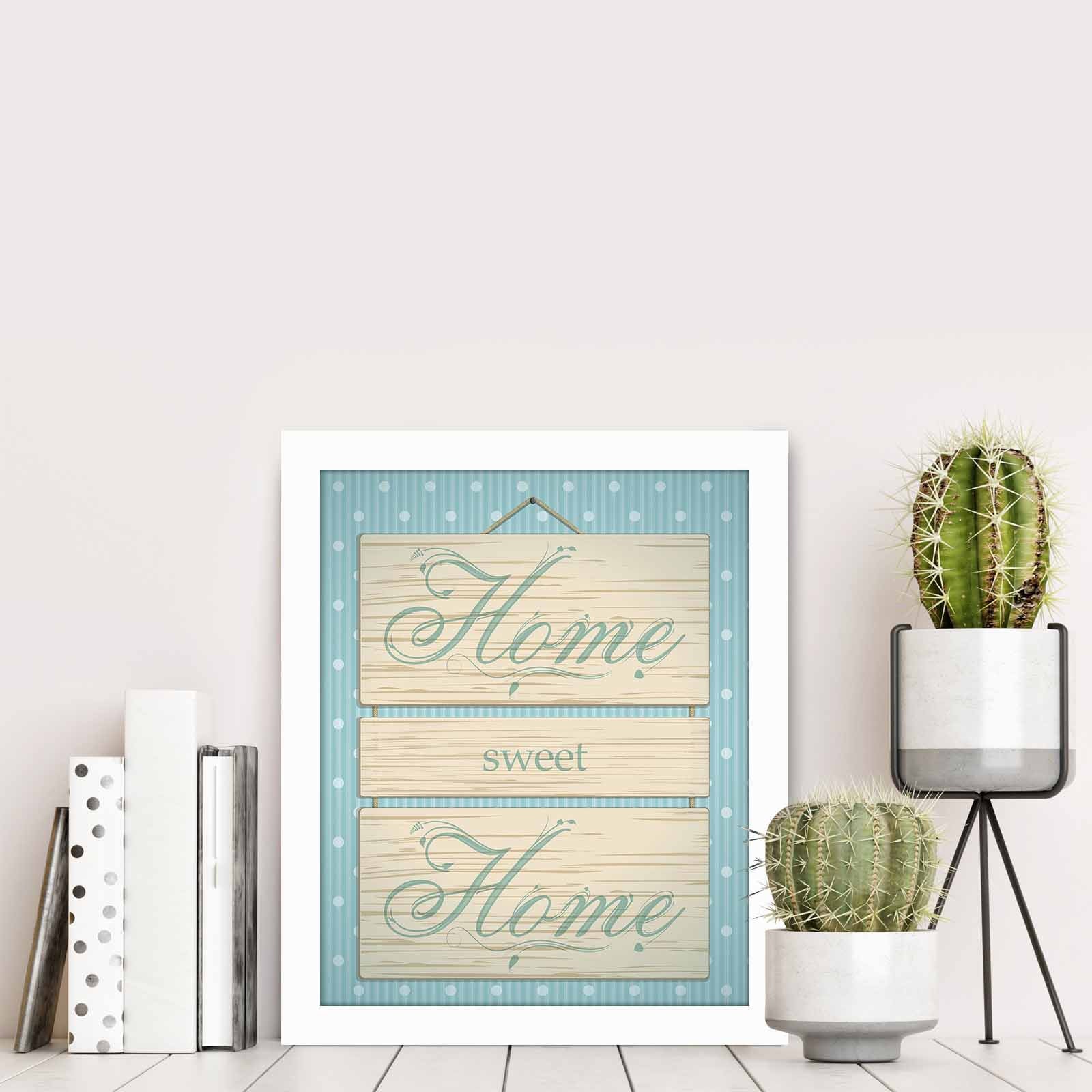 Quadro Decorativo MDF Emoldurado Multicolor BCT-007 - Arte Moderna para Decoração de Interiores 23,5x28,5cm