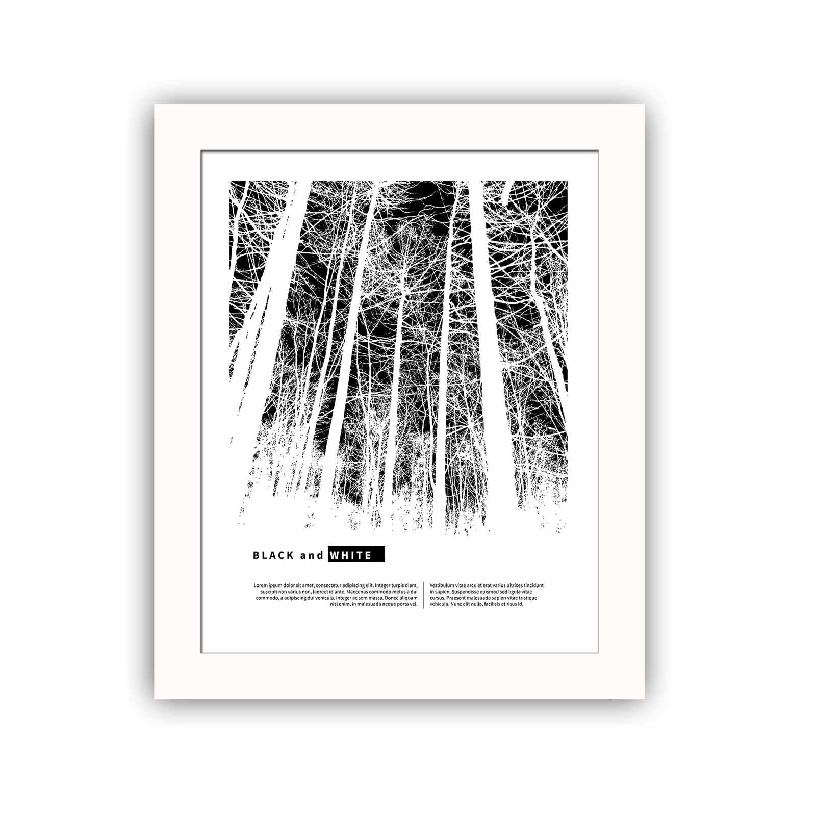 Quadro Decorativo MDF Emoldurado Multicolor 23,5x28,5cm - Arte Moderna para Decoração de Interiores