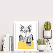 Quadro Decorativo MDF Emoldurado Multicolor BCT-012 - Arte Moderna para Decoração de Interiores 23,5x28,5cm