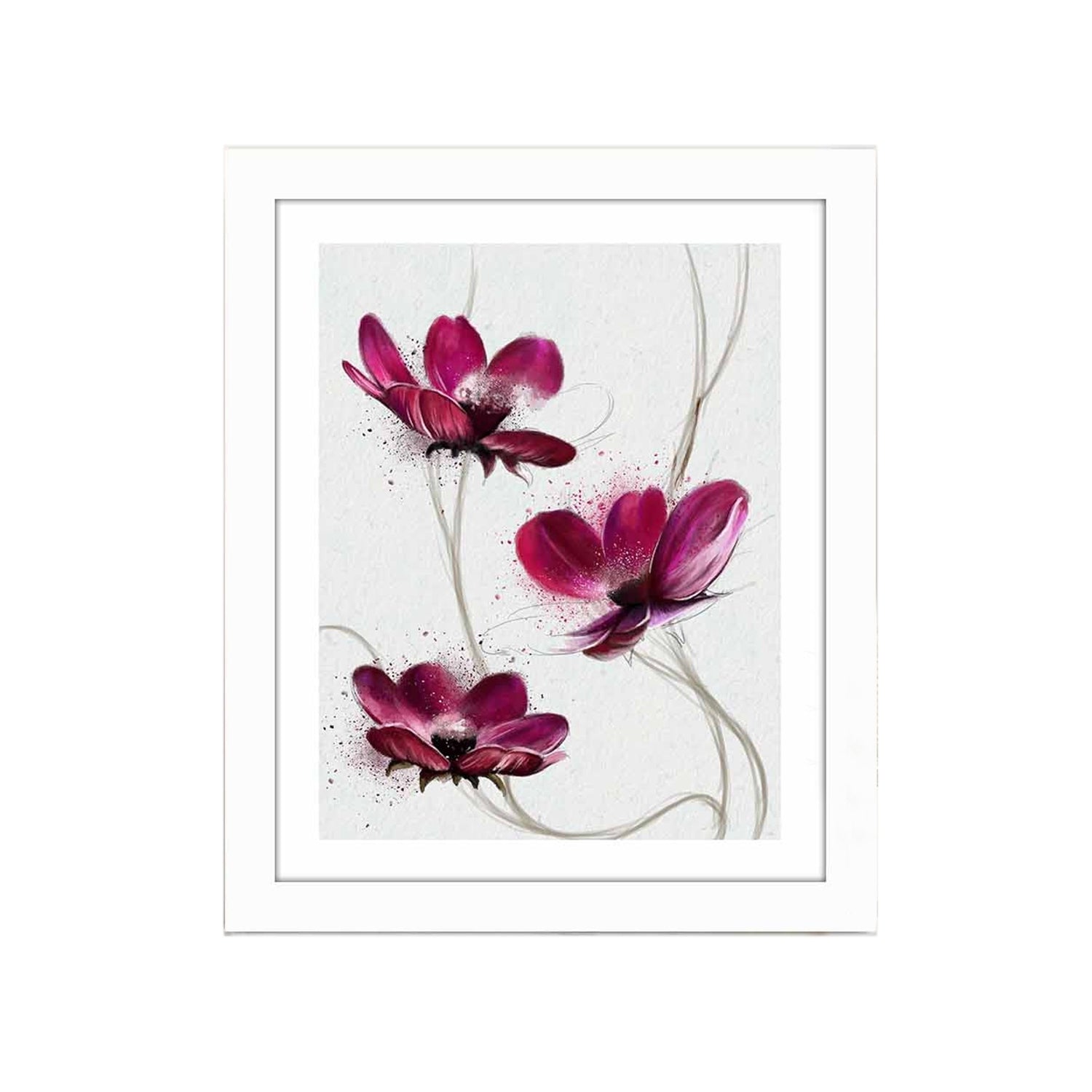 Quadro Decorativo MDF Emoldurado Multicolor 23,5x28,5cm - Arte Moderna para Decoração de Interiores