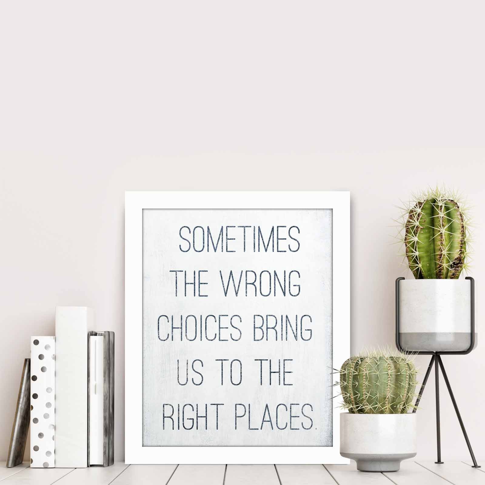 Quadro Decorativo MDF Emoldurado Multicolor BCT-019 - Arte Moderna para Decoração de Interiores 23,5x28,5cm