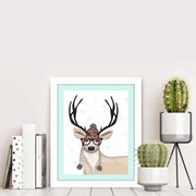 Quadro Decorativo MDF Emoldurado Multicolor BCT-020 - Arte Moderna para Decoração de Interiores 23,5x28,5cm