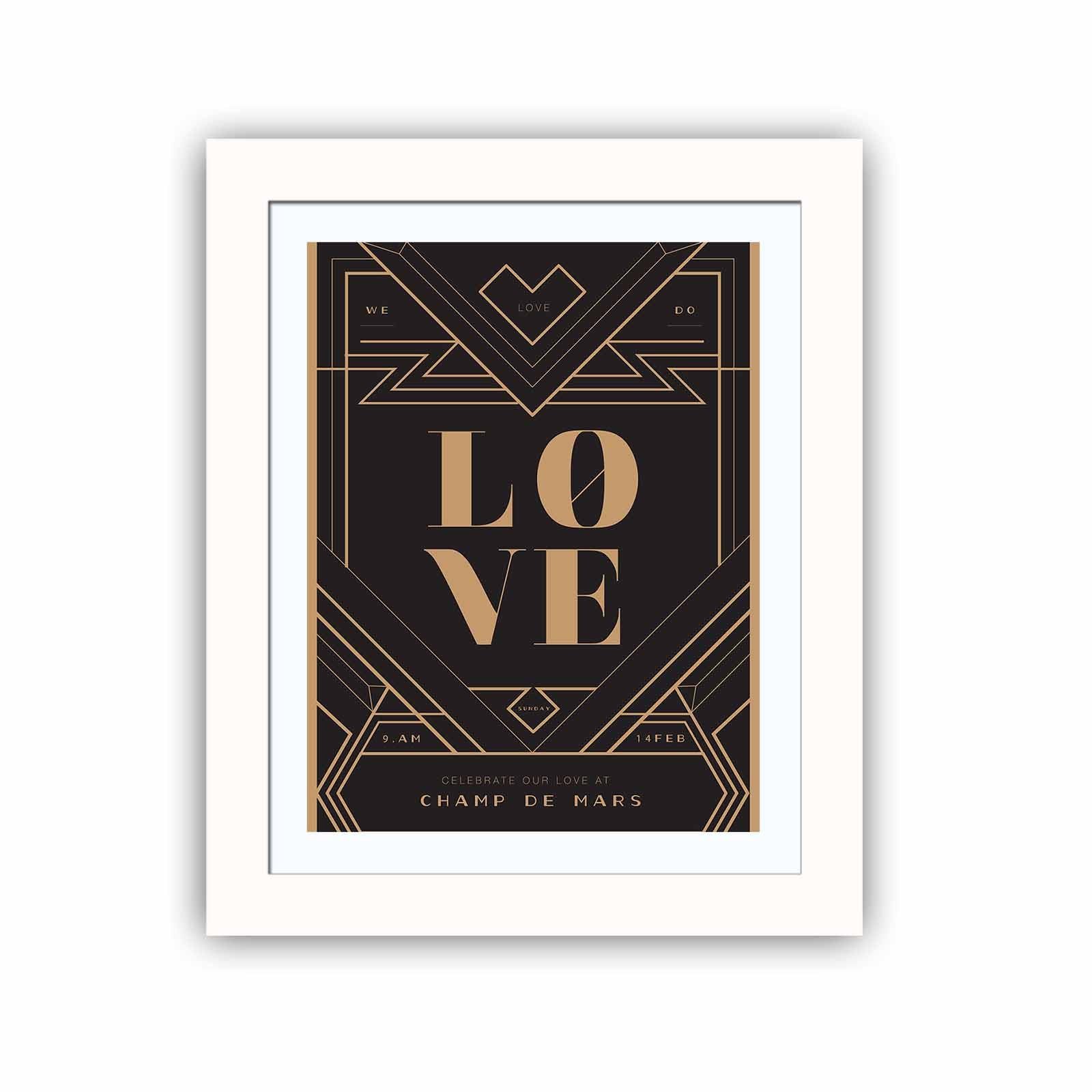 Quadro Decorativo MDF Emoldurado Multicolor BCT-024 - Arte Moderna para Decoração de Interiores 23,5x28,5cm