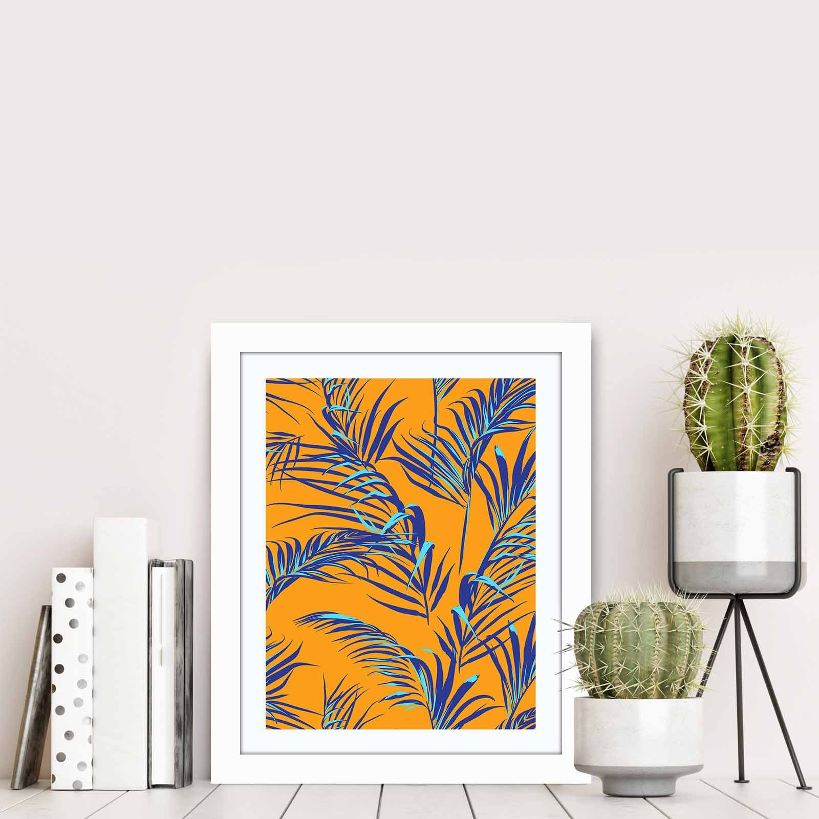 Quadro Decorativo MDF Emoldurado Multicolor BCT-025 - Arte Moderna para Decoração de Interiores 23,5x28,5cm