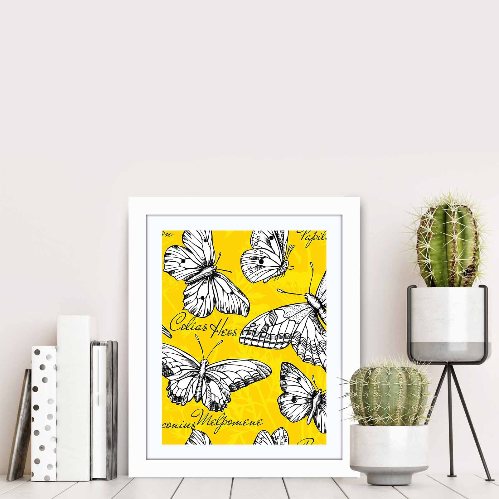 Quadro Decorativo MDF Emoldurado Multicolor 23,5x28,5cm - Arte Moderna para Transformar o Seu Espaço