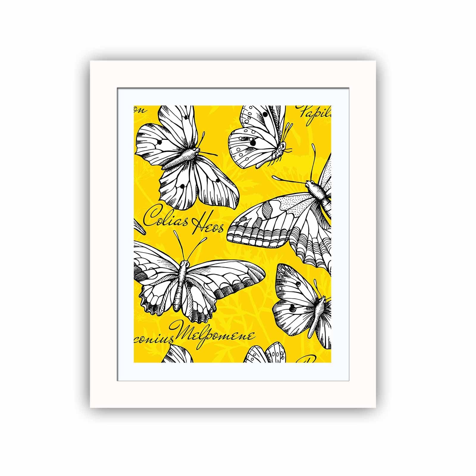 Quadro Decorativo MDF Emoldurado Multicolor 23,5x28,5cm - Arte Moderna para Transformar o Seu Espaço