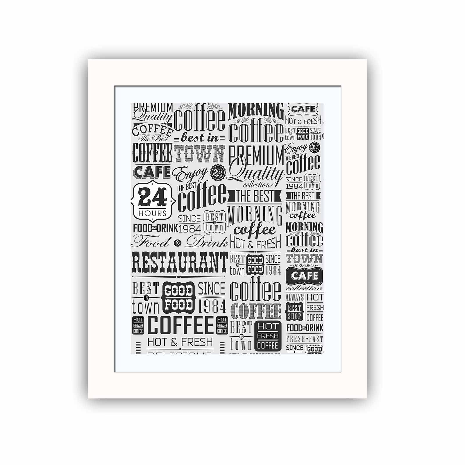 Quadro Decorativo MDF Emoldurado Multicolor BCT-031 - Arte Moderna para Decoração de Interiores 23,5x28,5cm