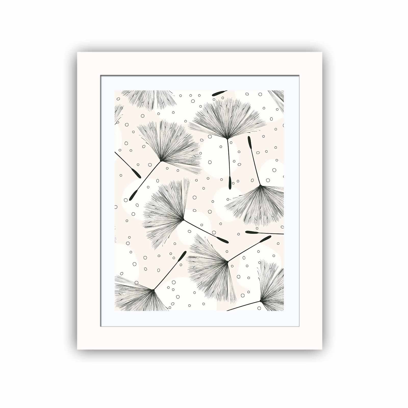 Quadro Decorativo MDF Emoldurado Multicolor BCT-034 - Arte Moderna para Decoração de Interiores 23,5x28,5cm