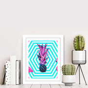 Quadro Decorativo MDF Emoldurado Multicolor 23,5x28,5cm - Arte Moderna para Decoração de Interiores