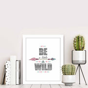 Quadro Decorativo MDF Emoldurado Multicolor 23,5x28,5cm - Arte Moderna para Decoração de Interiores