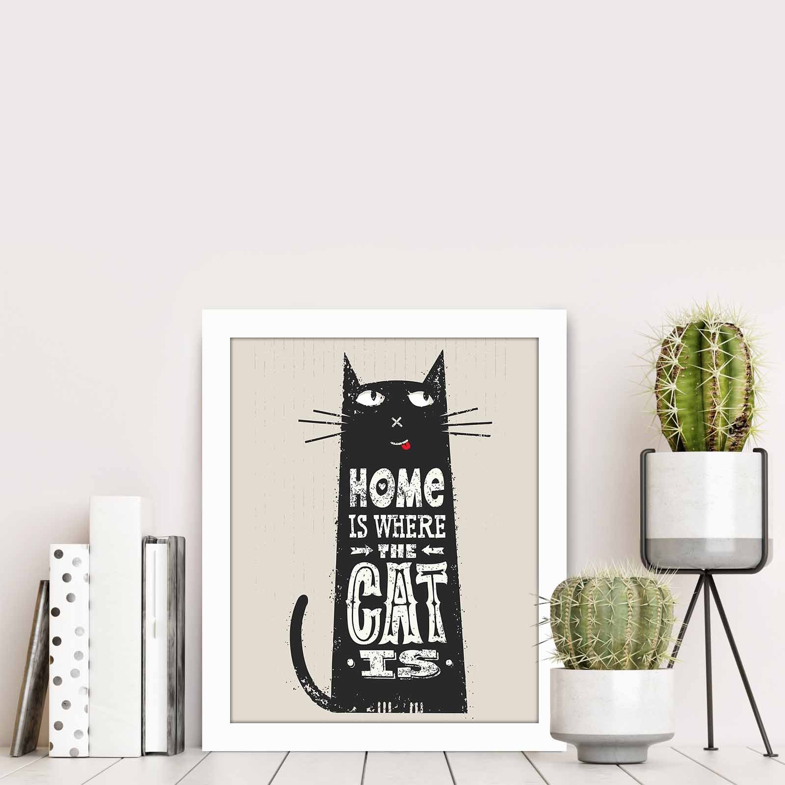 Quadro Decorativo MDF Emoldurado Multicolor BCT-040 - Arte Moderna para Decoração de Interiores 23,5x28,5cm