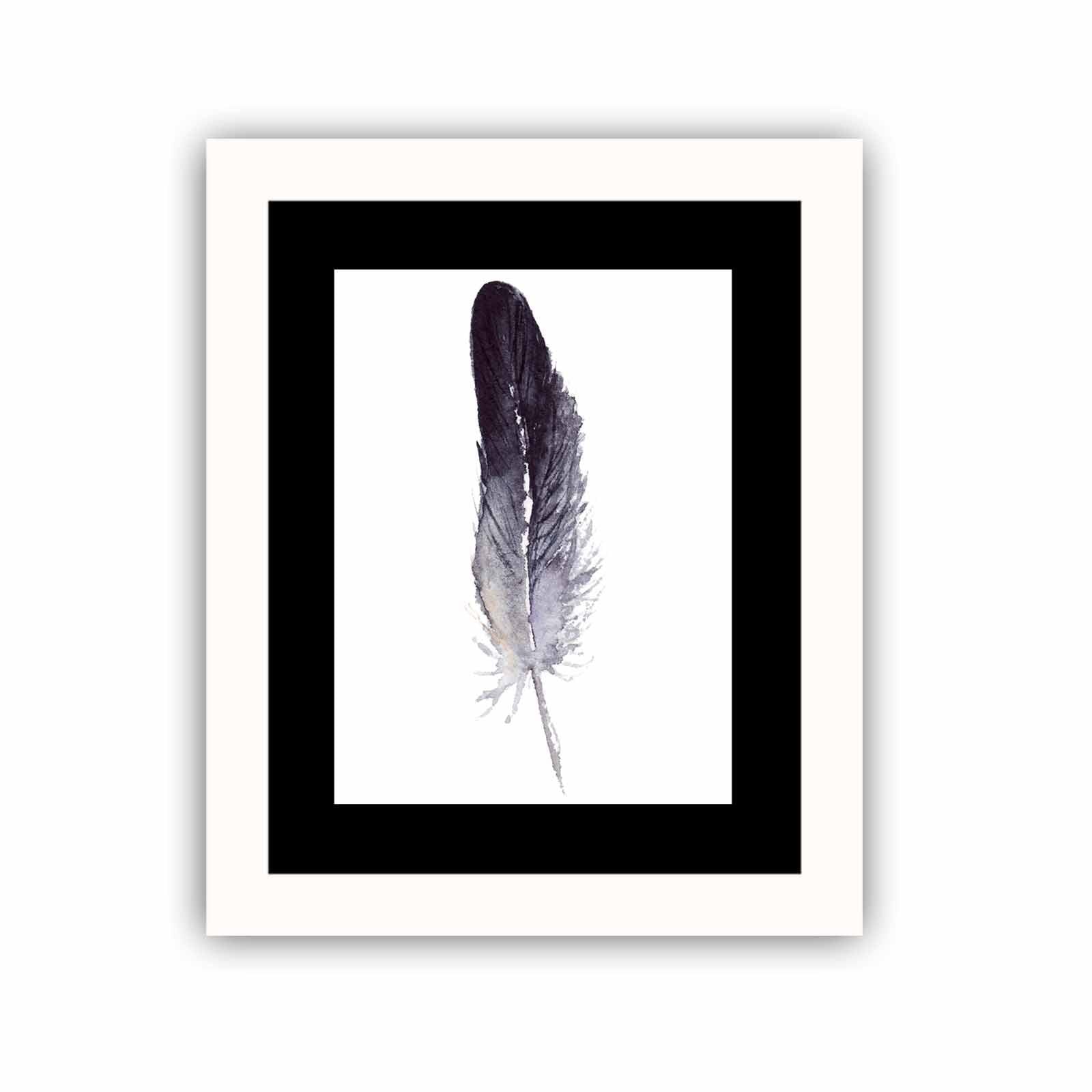 Quadro Decorativo MDF Emoldurado Multicolor BCT-041 - Arte Moderna para Decoração de Interiores 23,5x28,5cm