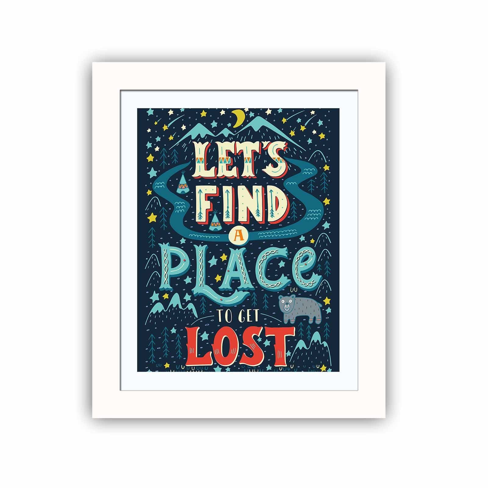 Quadro Decorativo MDF Emoldurado Multicolor 23,5x28,5cm - Arte Moderna para Decoração de Interiores