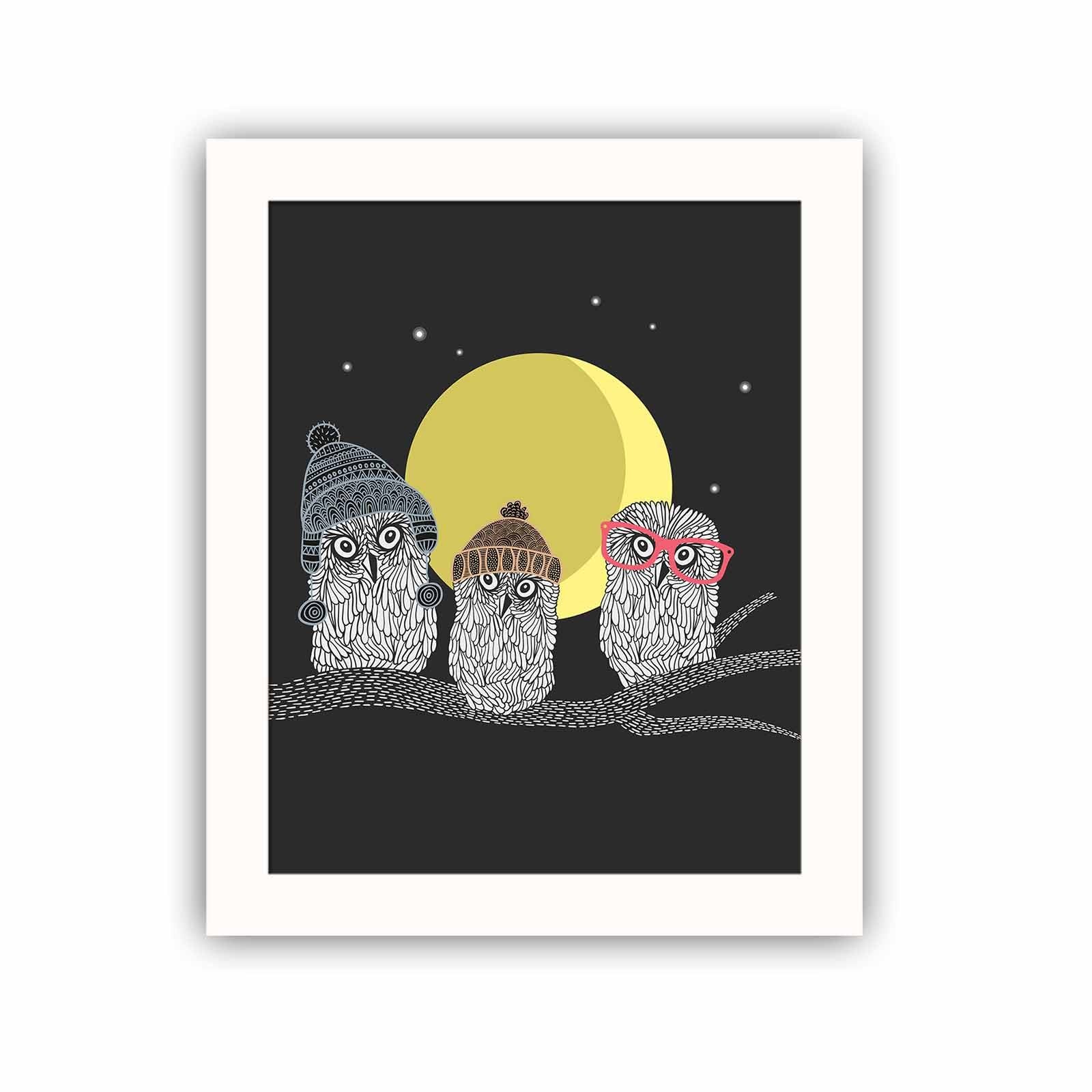 Quadro Decorativo MDF Emoldurado Multicolor BCT-044 - Arte Moderna para Decoração de Interiores 23,5x28,5cm