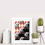 Quadro Decorativo MDF Emoldurado Multicolor 23,5x28,5cm - Arte Moderna para Transformar o Seu Espaço