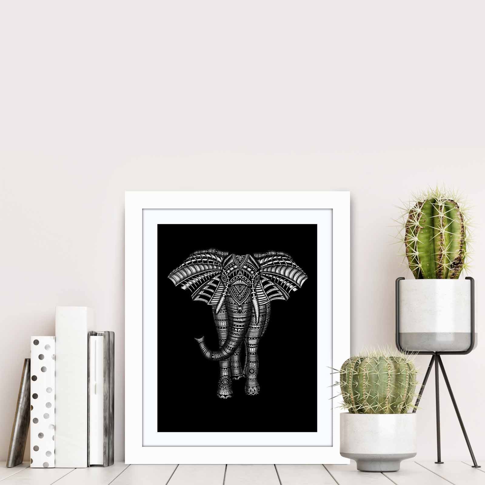 Quadro Decorativo MDF Emoldurado Multicolor 23,5x28,5cm - Arte Moderna para Decoração de Interiores