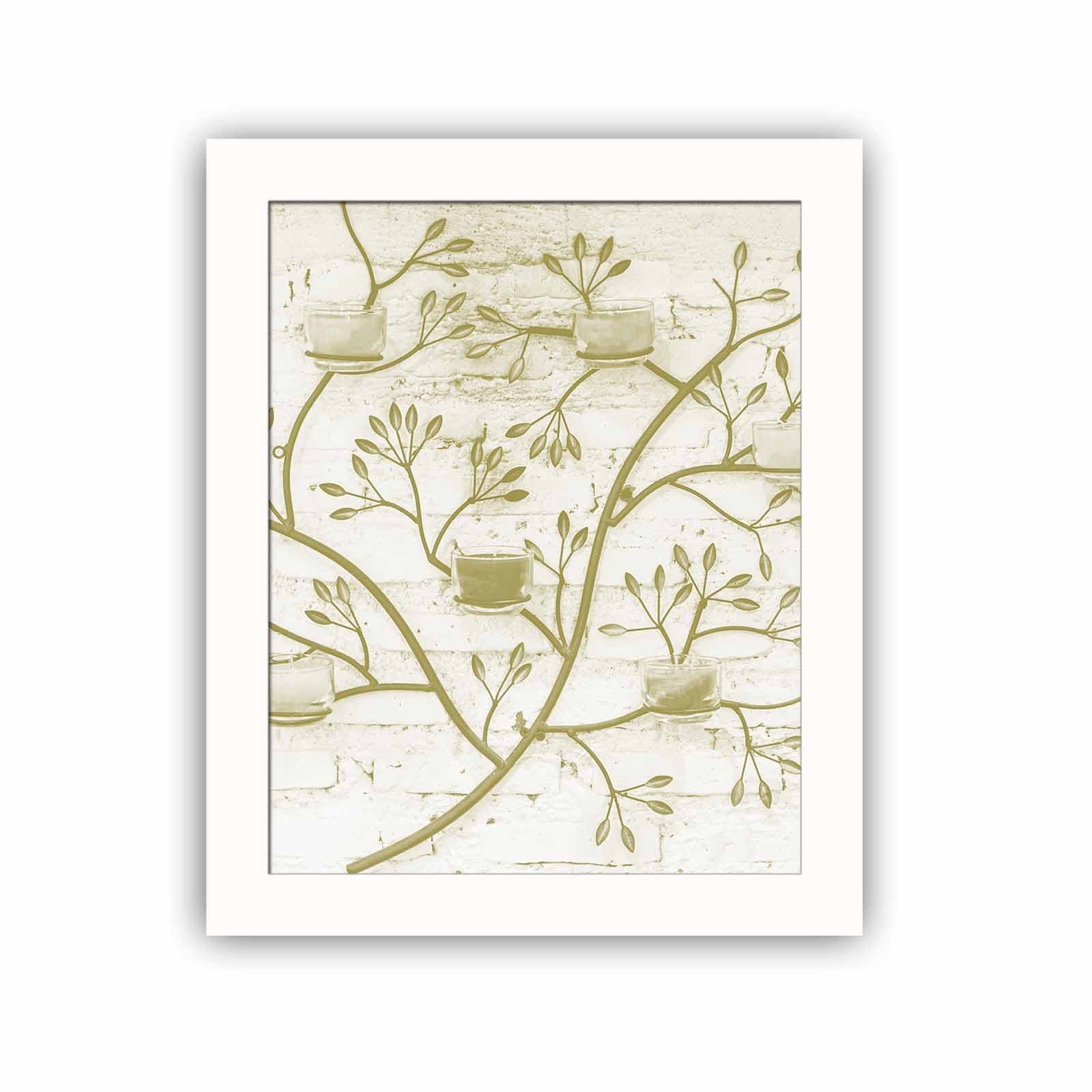 Quadro Decorativo MDF Emoldurado Multicolor BCT-052 - Arte Moderna para Decoração de Interiores 23,5x28,5cm