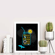 Quadro Decorativo MDF Emoldurado Multicolor 23,5x28,5cm - Arte Moderna para Decoração de Interiores