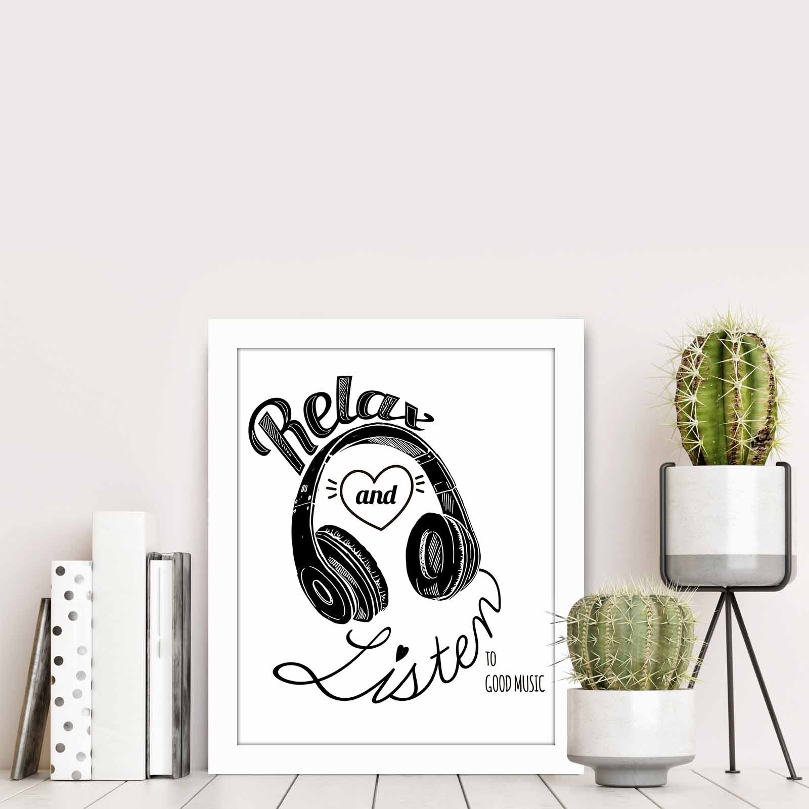 Quadro Decorativo MDF Emoldurado Multicolor BCT-060 - Arte Moderna para Decoração de Interiores 23,5x28,5cm