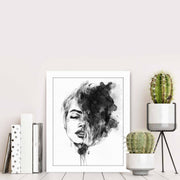 Quadro Decorativo MDF Emoldurado Multicolor BCT-062 - Arte Moderna para Decoração de Interiores 23,5x28,5cm