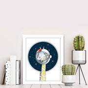 Quadro Decorativo MDF Emoldurado Multicolor BCT-063 - Arte Moderna para Decoração de Interiores 23,5x28,5cm