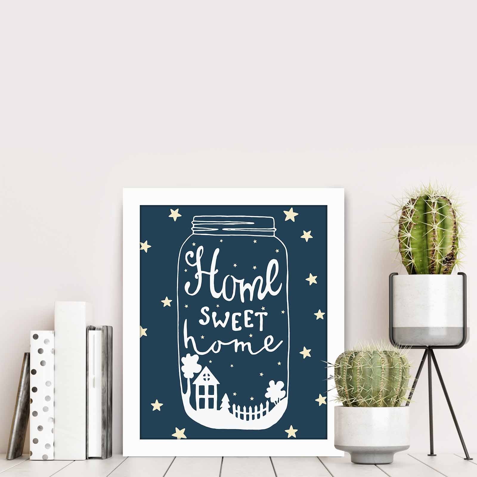 Quadro Decorativo MDF Emoldurado Multicolor BCT-064 - Arte Moderna para Decoração de Interiores 23,5x28,5cm