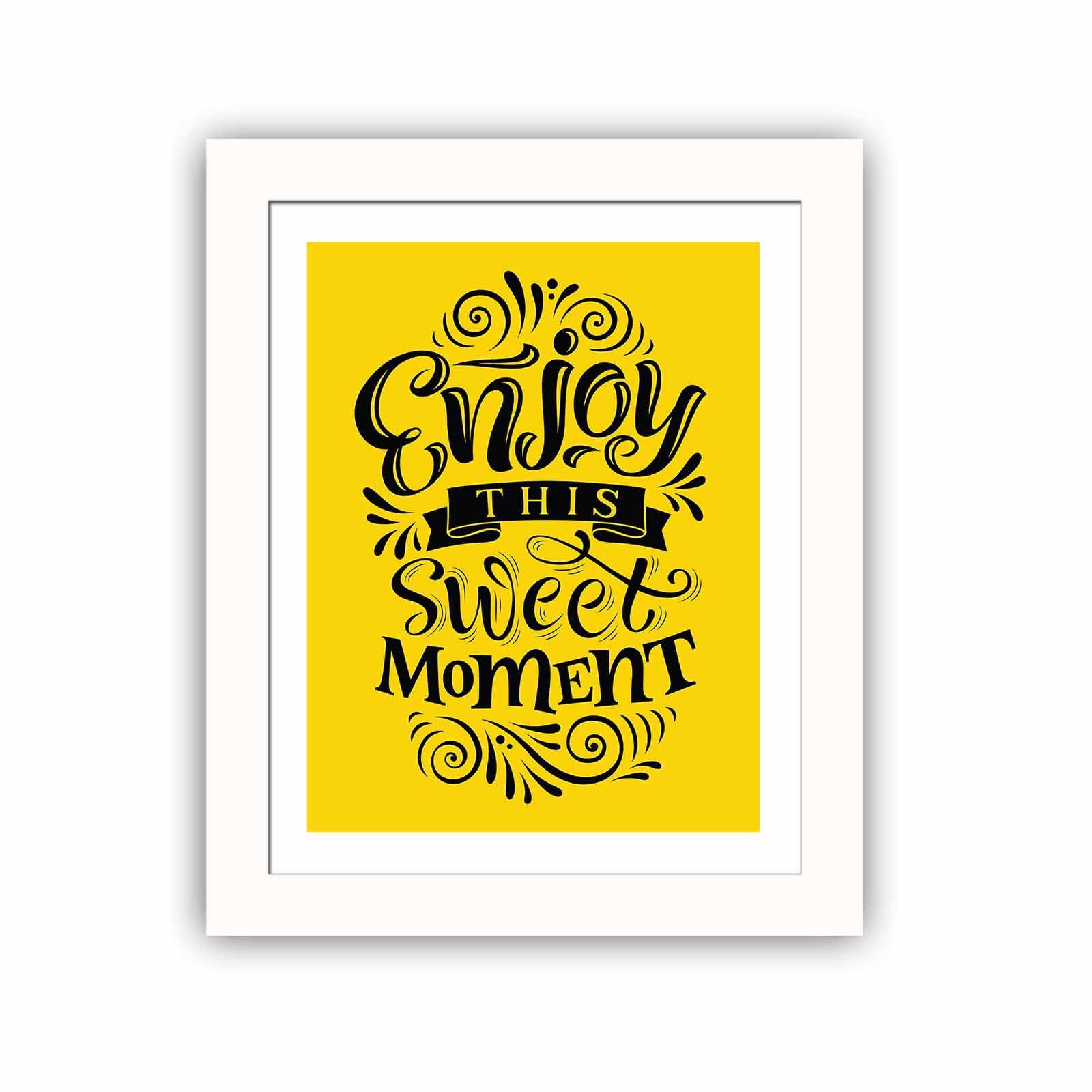 Quadro Decorativo MDF Emoldurado Multicolor BCT-066 - Arte Moderna para Decoração de Interiores 23,5x28,5cm