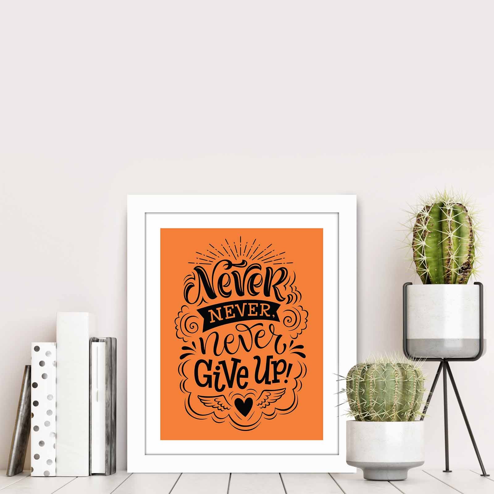 Quadro Decorativo MDF Emoldurado Multicolor BCT-068 - Arte Moderna para Decoração de Interiores 23,5x28,5cm