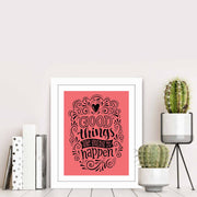 Quadro Decorativo MDF Emoldurado Multicolor BCT-069 - Arte Moderna para Decoração de Interiores 23,5x28,5cm