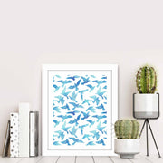 Quadro Decorativo MDF Emoldurado Multicolor BCT-070 - Arte Moderna para Decoração de Interiores 23,5x28,5cm