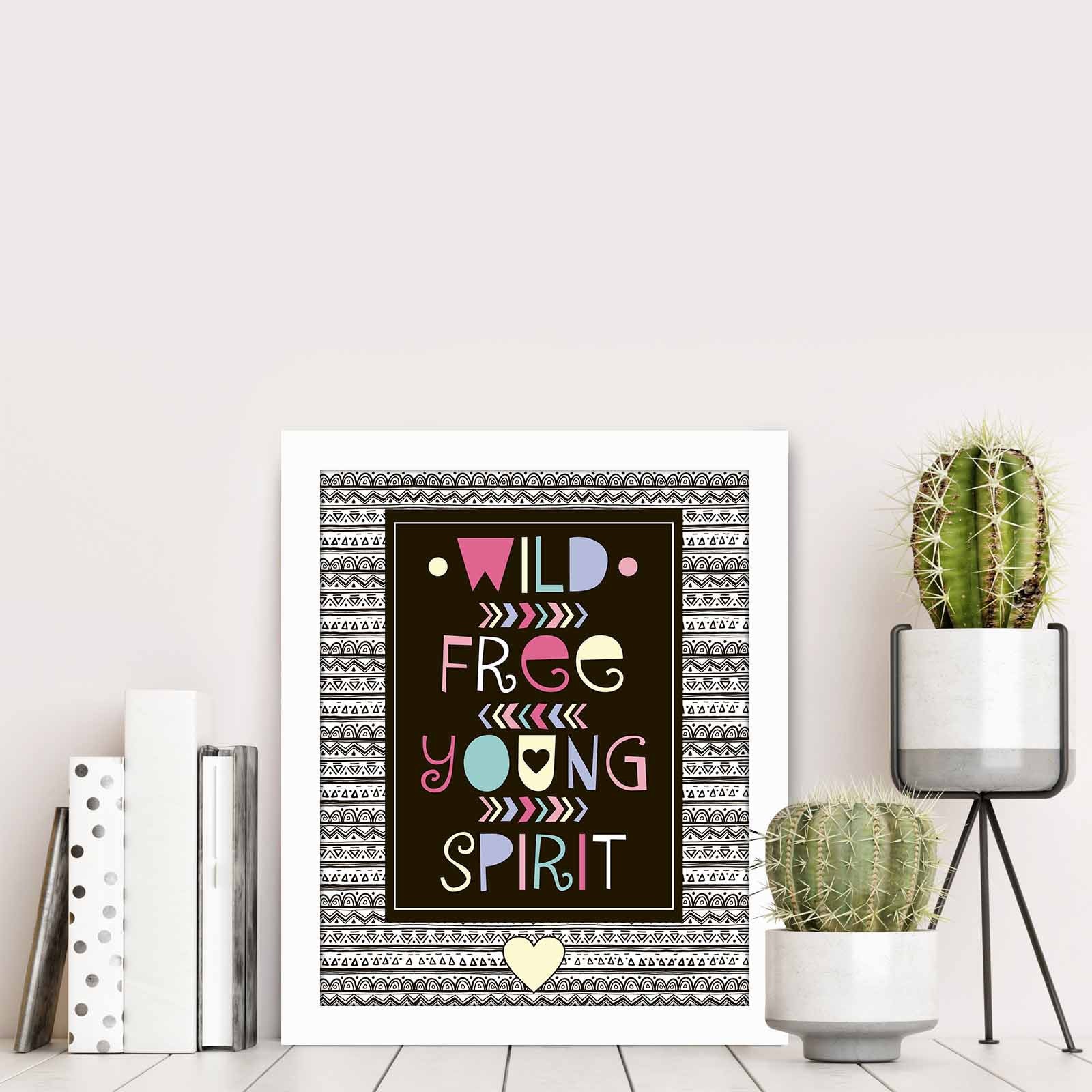 Quadro Decorativo MDF Emoldurado Multicolor BCT-073 - Arte Moderna para Decoração de Interiores 23,5x28,5cm