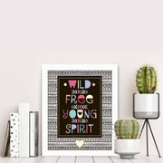 Quadro Decorativo MDF Emoldurado Multicolor BCT-073 - Arte Moderna para Decoração de Interiores 23,5x28,5cm