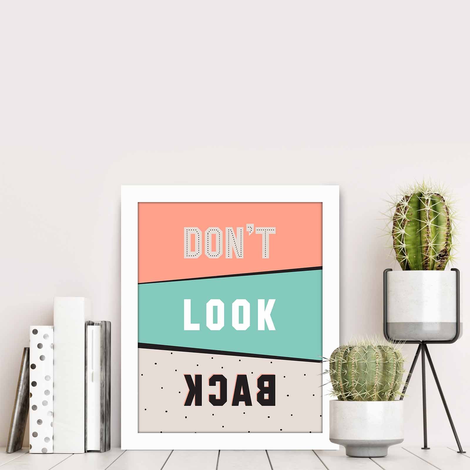 Quadro Decorativo MDF Emoldurado Multicolor BCT-074 - Arte Moderna para Decoração de Interiores 23,5x28,5cm