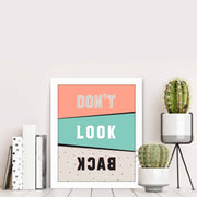 Quadro Decorativo MDF Emoldurado Multicolor BCT-074 - Arte Moderna para Decoração de Interiores 23,5x28,5cm