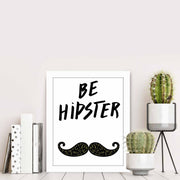 Quadro Decorativo MDF Emoldurado Multicolor BCT-075 - Arte Moderna para Decoração de Interiores 23,5x28,5cm