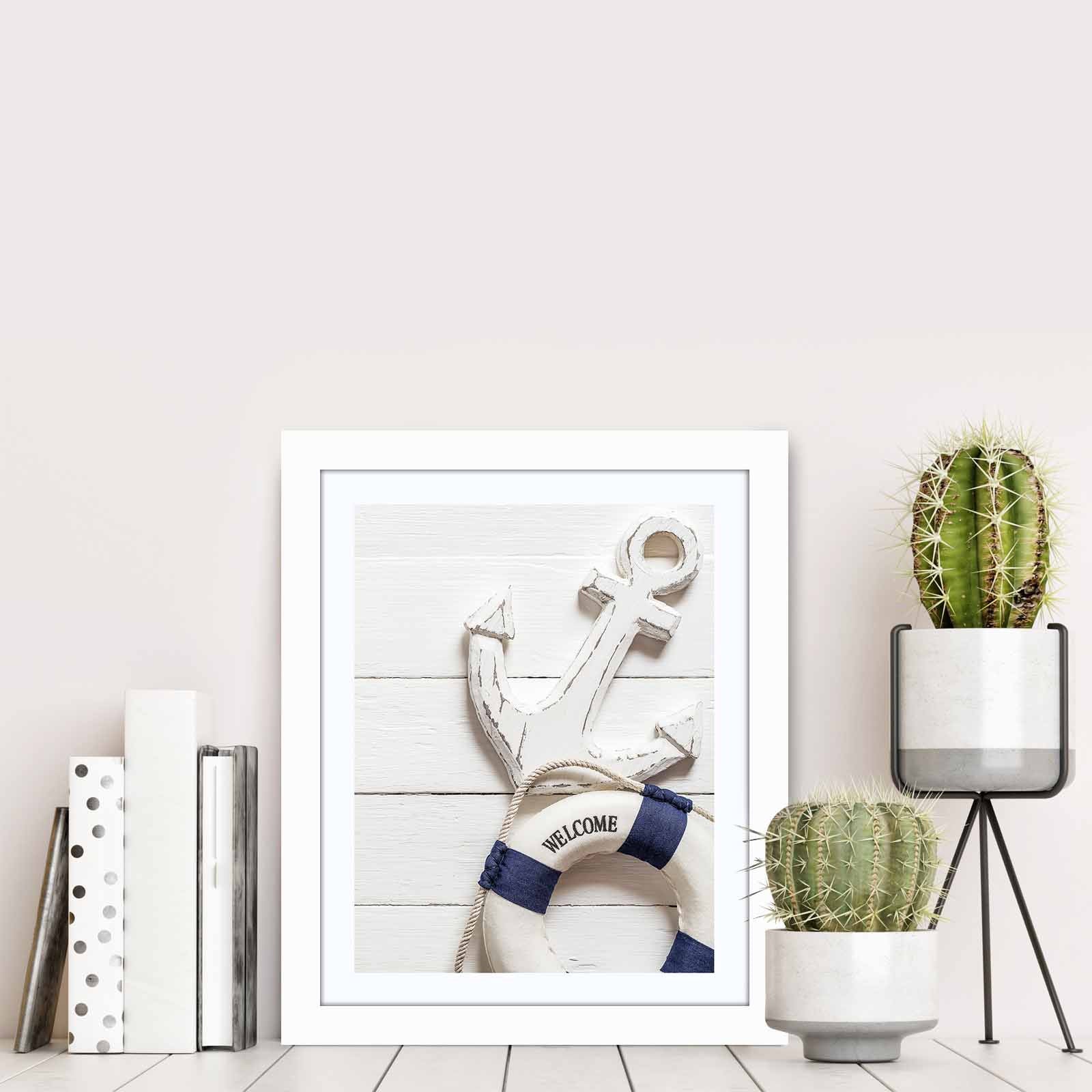 Quadro Decorativo MDF Emoldurado Multicolor BCT-077 - Arte Moderna para Decoração de Interiores 23,5x28,5cm