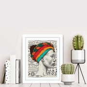 Quadro Decorativo MDF Emoldurado Multicolor BCT-078 - Arte Moderna para Decoração de Interiores 23,5x28,5cm