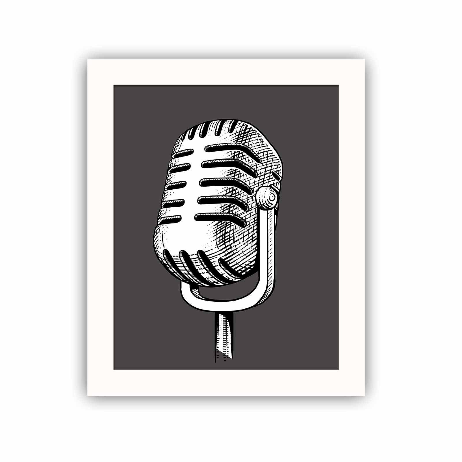 Quadro Decorativo MDF Emoldurado Multicolor BCT-081 - Arte Moderna para Decoração de Interiores 23,5x28,5cm