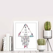 Quadro Decorativo MDF Emoldurado BCT-085 Multicolor 23,5x28,5cm - Arte Moderna para Decoração de Interiores