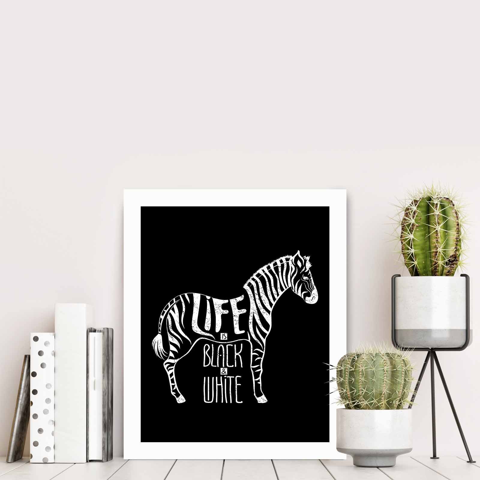 Quadro Decorativo MDF Emoldurado Multicolor BCT-086 - Arte Moderna para Decoração de Interiores 23,5x28,5cm