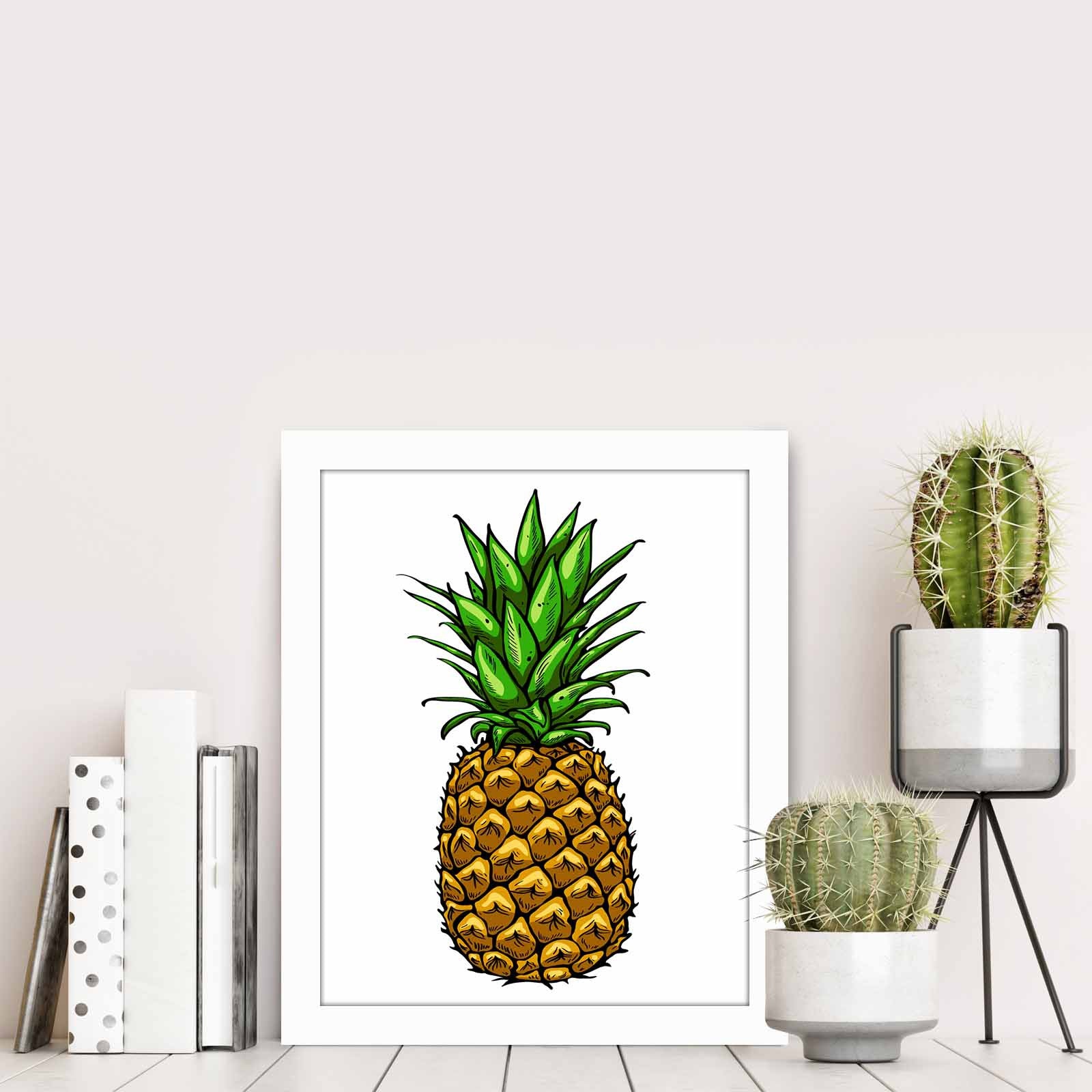 Quadro Decorativo MDF Emoldurado Multicolor BCT-092 - Arte Moderna para Decoração de Interiores 23,5x28,5cm