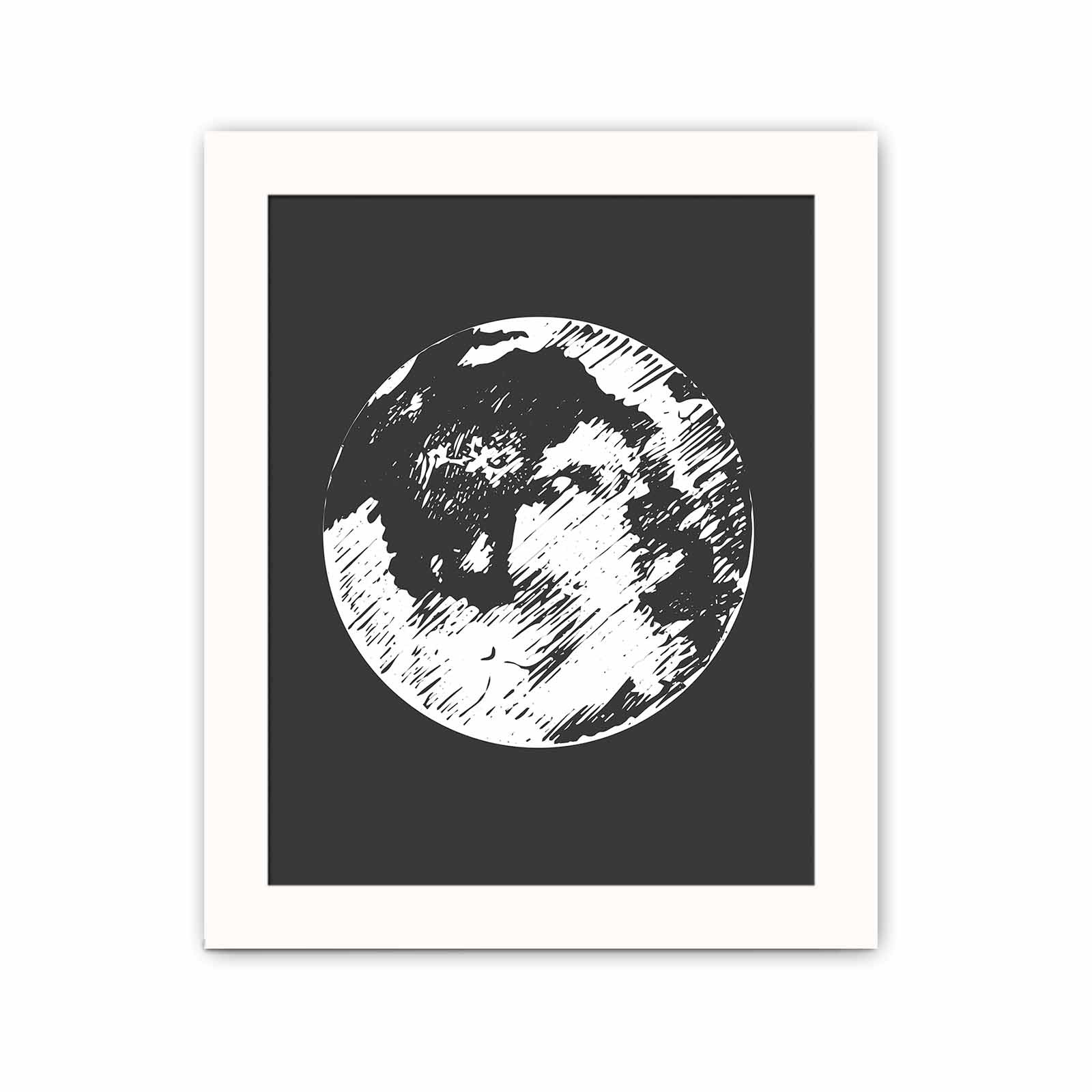 Quadro Decorativo MDF Emoldurado Multicolor BCT-095 - Arte Moderna para Decoração de Interiores 23,5x28,5cm