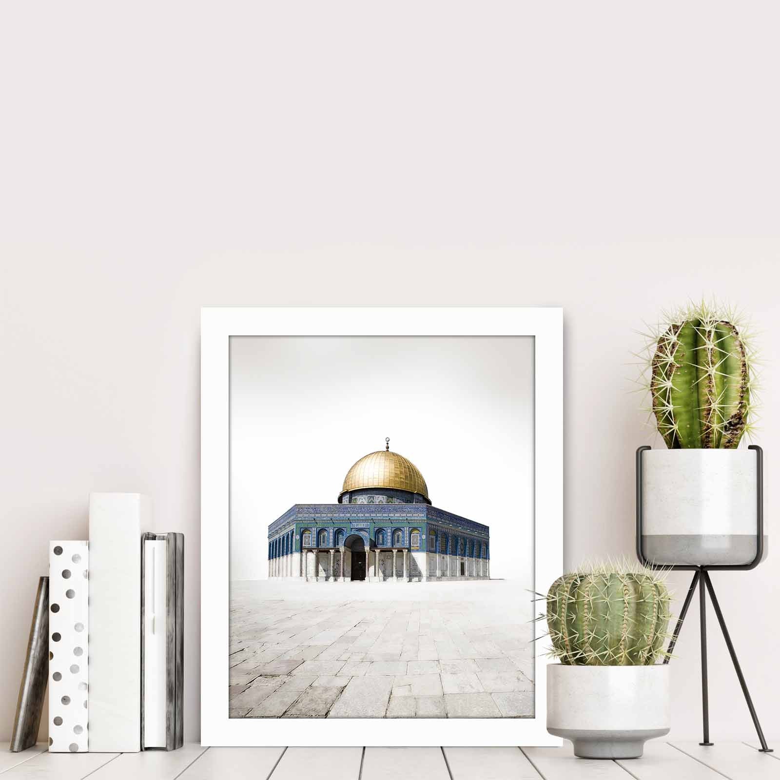 Quadro Decorativo MDF Emoldurado Multicolor BCT-096 - Arte Moderna para Decoração de Interiores 23,5x28,5cm