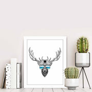 Quadro Decorativo MDF Emoldurado Multicolor BCT-098 - Arte Moderna para Decoração de Interiores 23,5x28,5cm