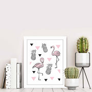 Quadro Decorativo MDF Emoldurado Multicolor BCT-099 - Arte Moderna para Decoração de Interiores 23,5x28,5cm