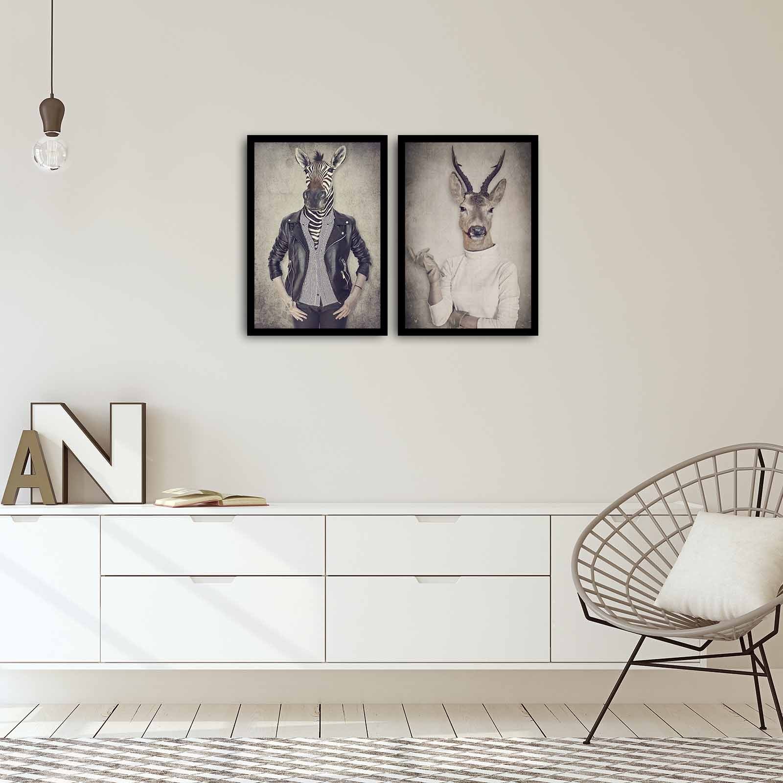 Pinturas Decorativas em Moldura de MDF – 35 x 50 cm – 100% MDF e PVC – Espessura 22 mm