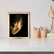 Quadro Decorativo MDF Multicolor com Moldura PVC 23,5x28,5cm - Arte Moderna para Decoração de Interiores