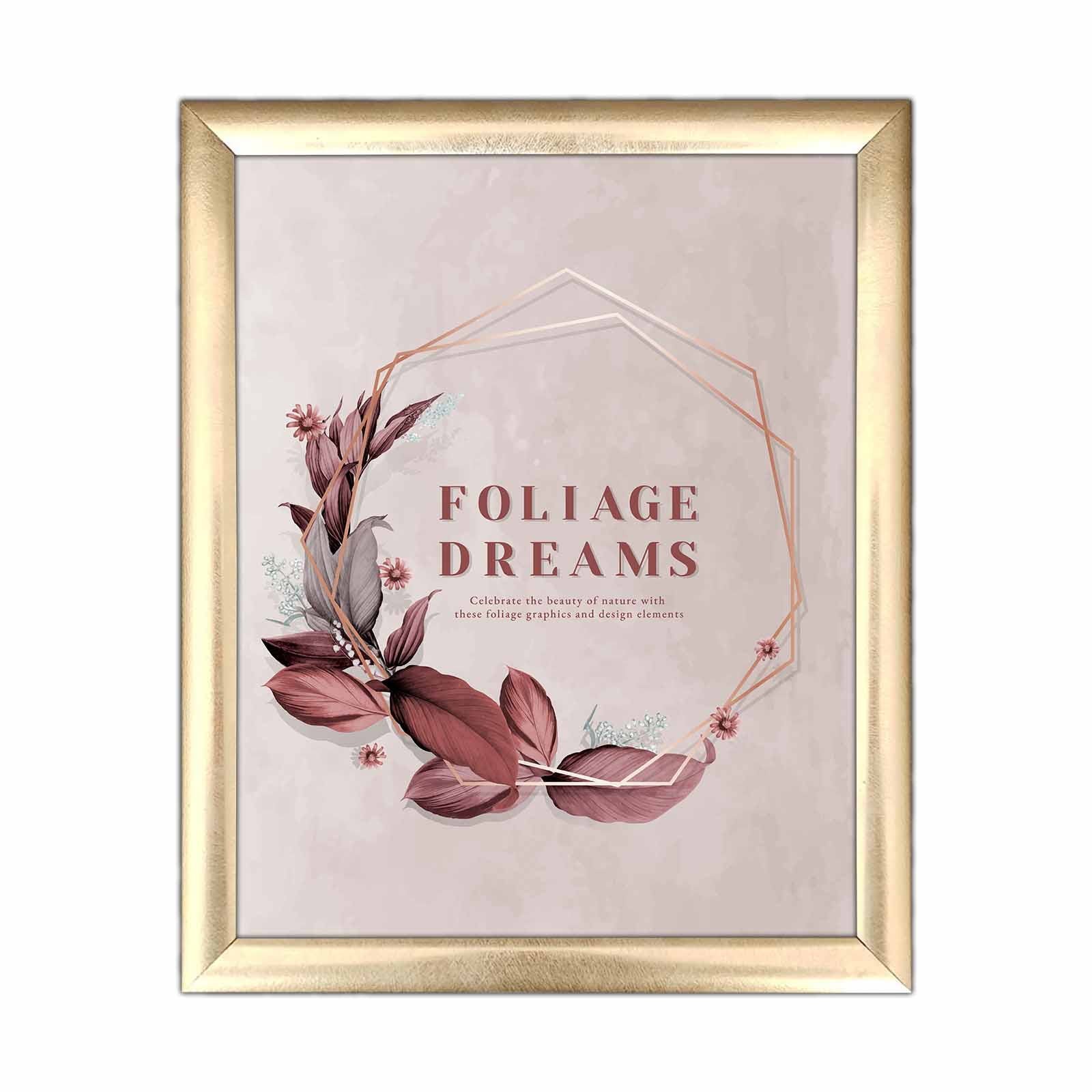 Quadro Decorativo MDF Multicolor com Moldura PVC 23,5x28,5cm - Arte Moderna para Decoração de Interiores